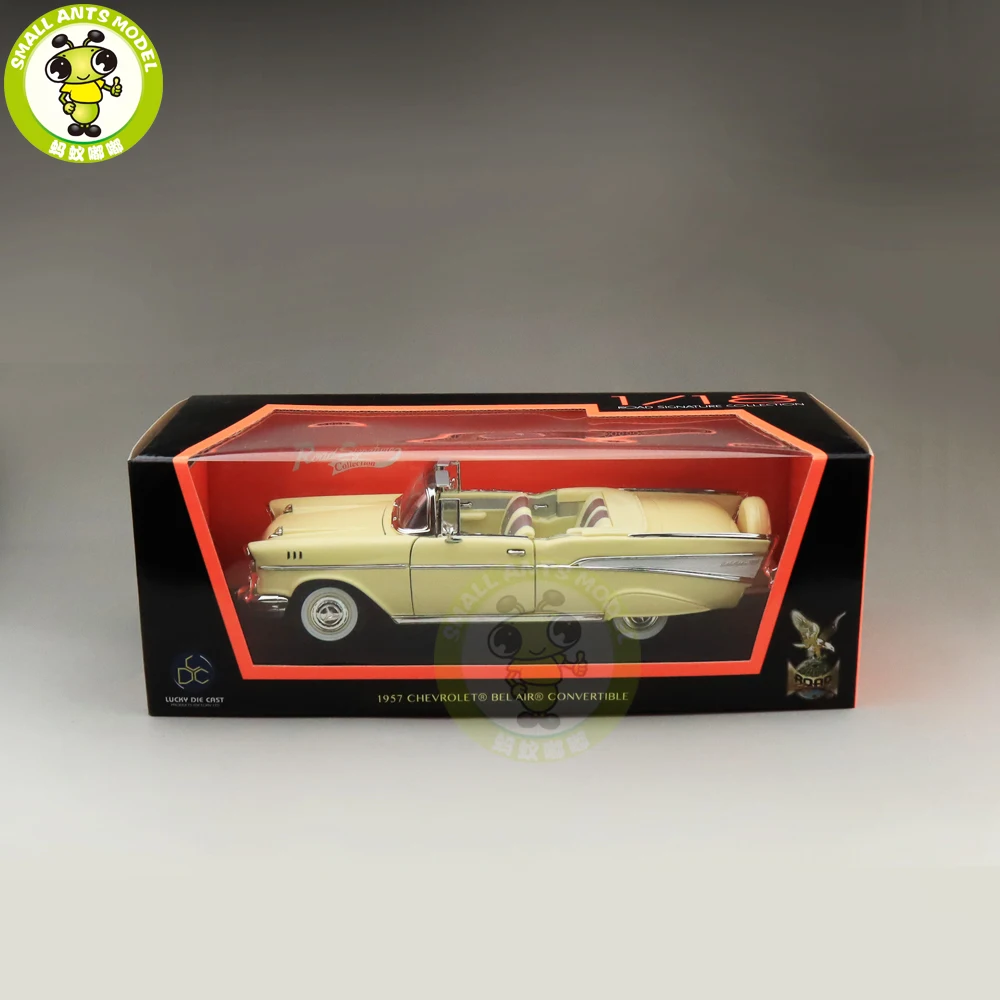1/18 1957 Chevrolet BEL AIR-трансформер дорожный фирменный литой модельный автомобиль игрушки подарок для мальчиков девочек