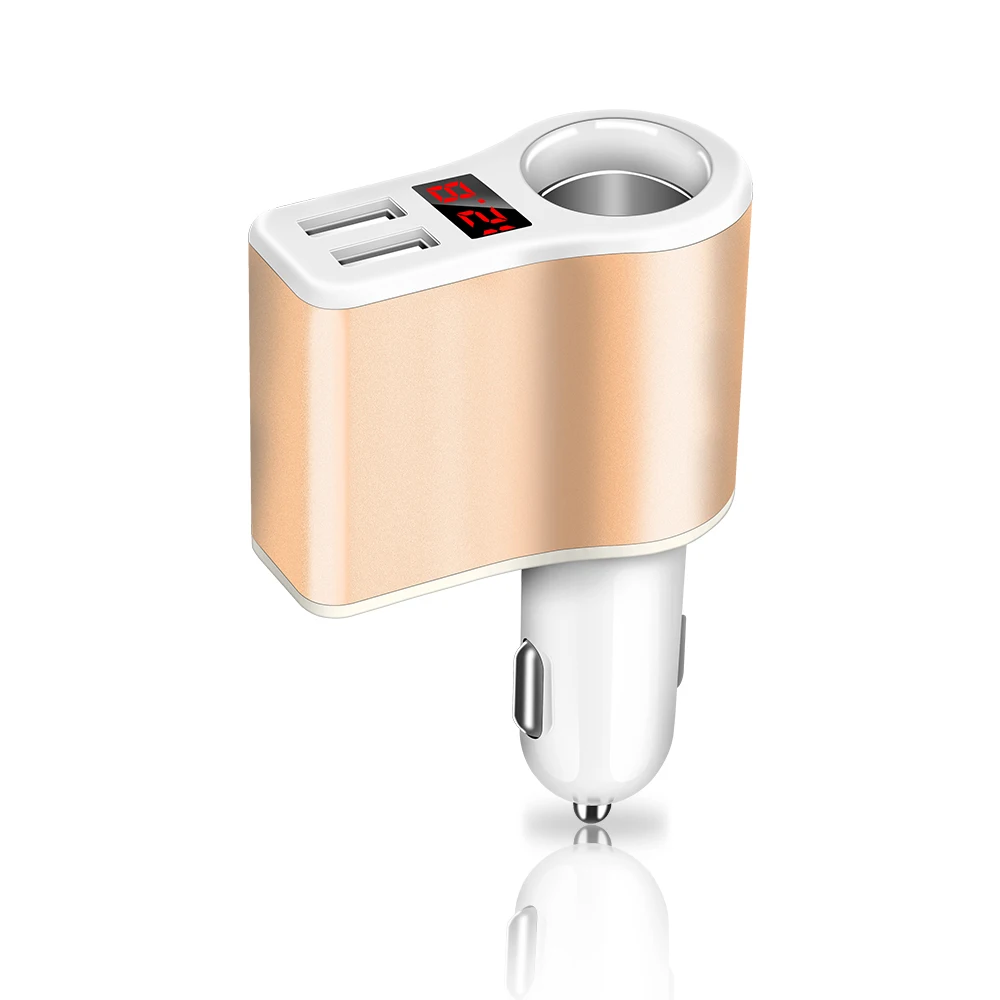 Onever Quick Charge 5V 3.1A 2 порта USB Автомобильное зарядное устройство для iPhone iPad samsung 12 V-24 V розетка для автомобильного прикуривателя адаптер зарядное устройство