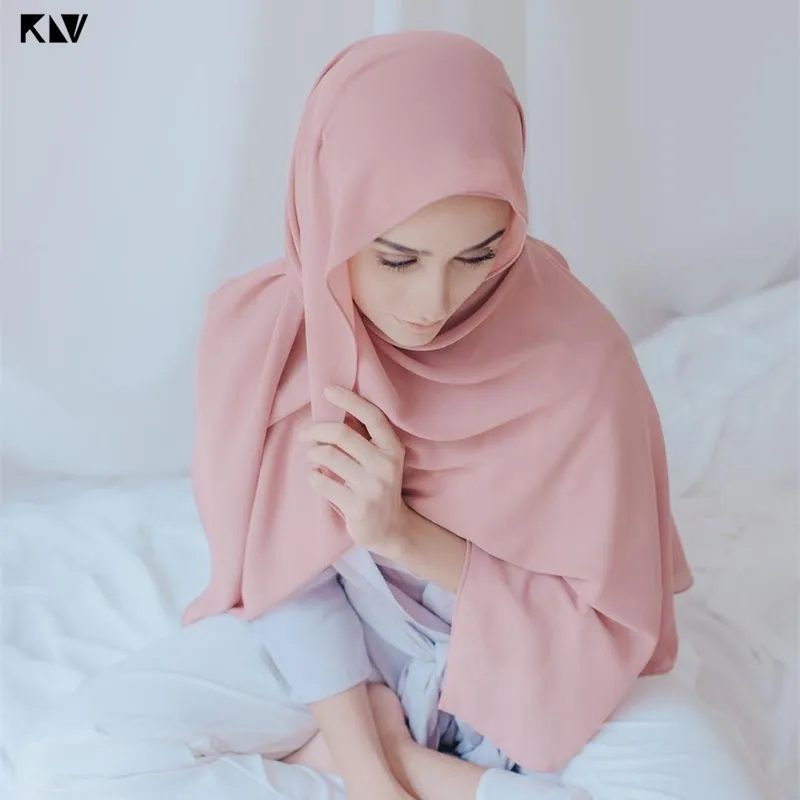 KLV 22 цвета s Малайзия мусульманские хиджабы женские яркие однотонные простые шали