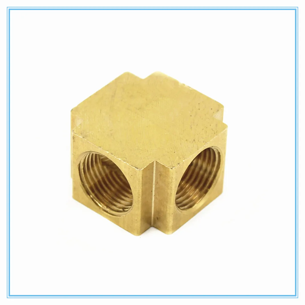 1/4 &quot3/8&quot 1/2 &quot4 ходовой крестообразный латунный фитинг для шланга тройник с