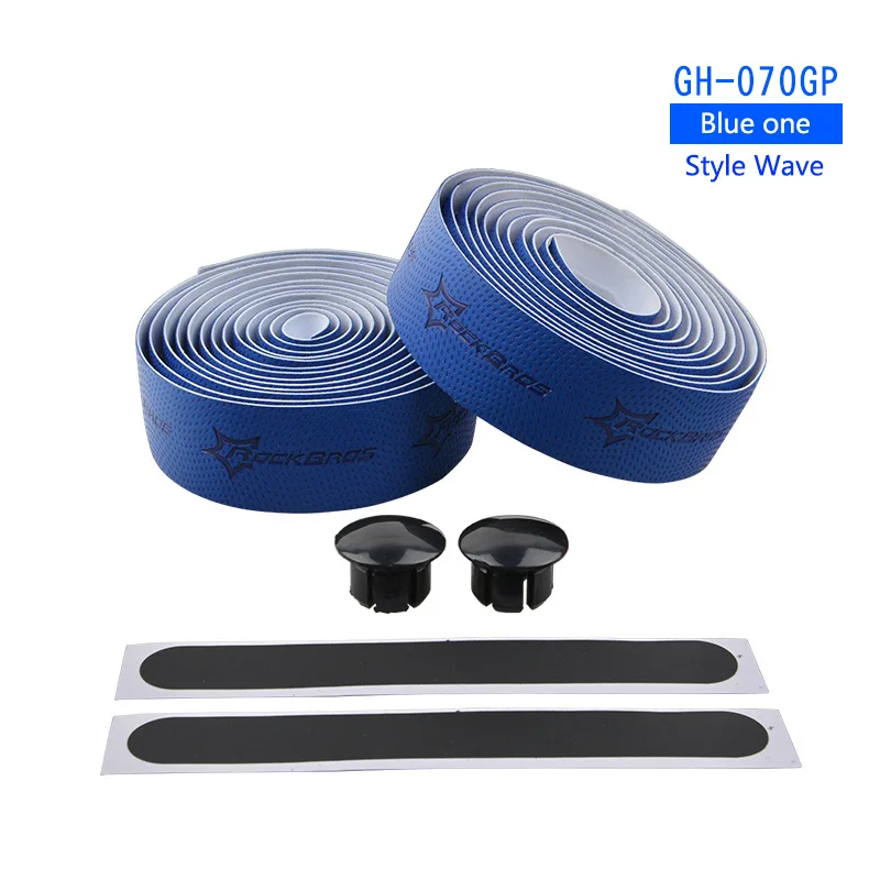 Wave Blue Rockbros велоспортный дорожный велосипедный бар лента ева корк руль лента с 2 Бар Подключите Велосипедный Спорт Рука Бар Ленты Гоночные Велосипедные Аксессуары - Цвет: Wave Blue