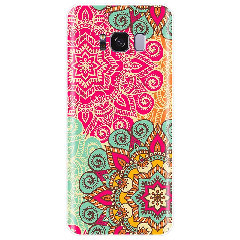 Floral mandala Mandara For Samsung Galaxy NOTE 8 9 S6EDGE S6 S7 S8 S9 S10 S10PLUS S10E Cover Soft Silicone TPU Phone Case | Мобильные