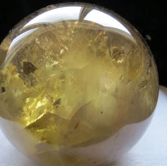 A 421 натуральный Радужный дымчатый цитрин лимонно-желтый кварцевый Хрустальный