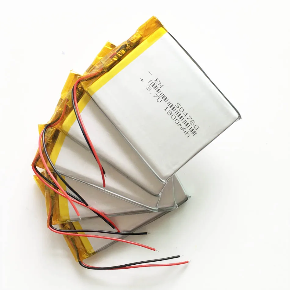 

Wholesale 10 pcs 3.7V 1800mAh 504760 Lithium Polymer Li-Po Rechargeable Battery For Tablet PC DVD Laptop power bank GPS PSP