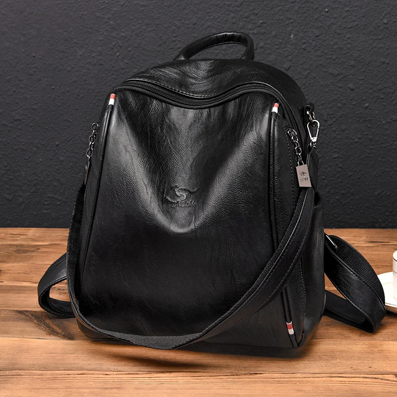 Бренд kmffly винтажный рюкзак Mochilas для путешествий из кожи рюкзак женские рюкзаки для девочек-подростков школьные сумки N