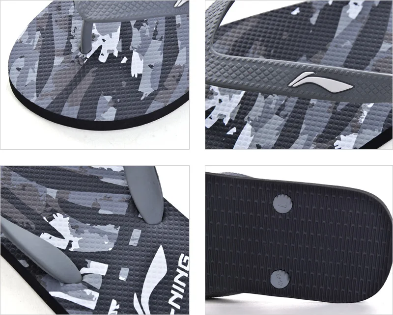 Li-Ning/Мужские Спортивные Профессиональные сандалии с графическим рисунком; пляжная уличная подкладка; светильник; дышащая Спортивная обувь; тапочки; ALSP007 XMT308