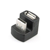 jimier cy cable new right angled usb 2 0 adapter a male to female extension 90 180 degree black