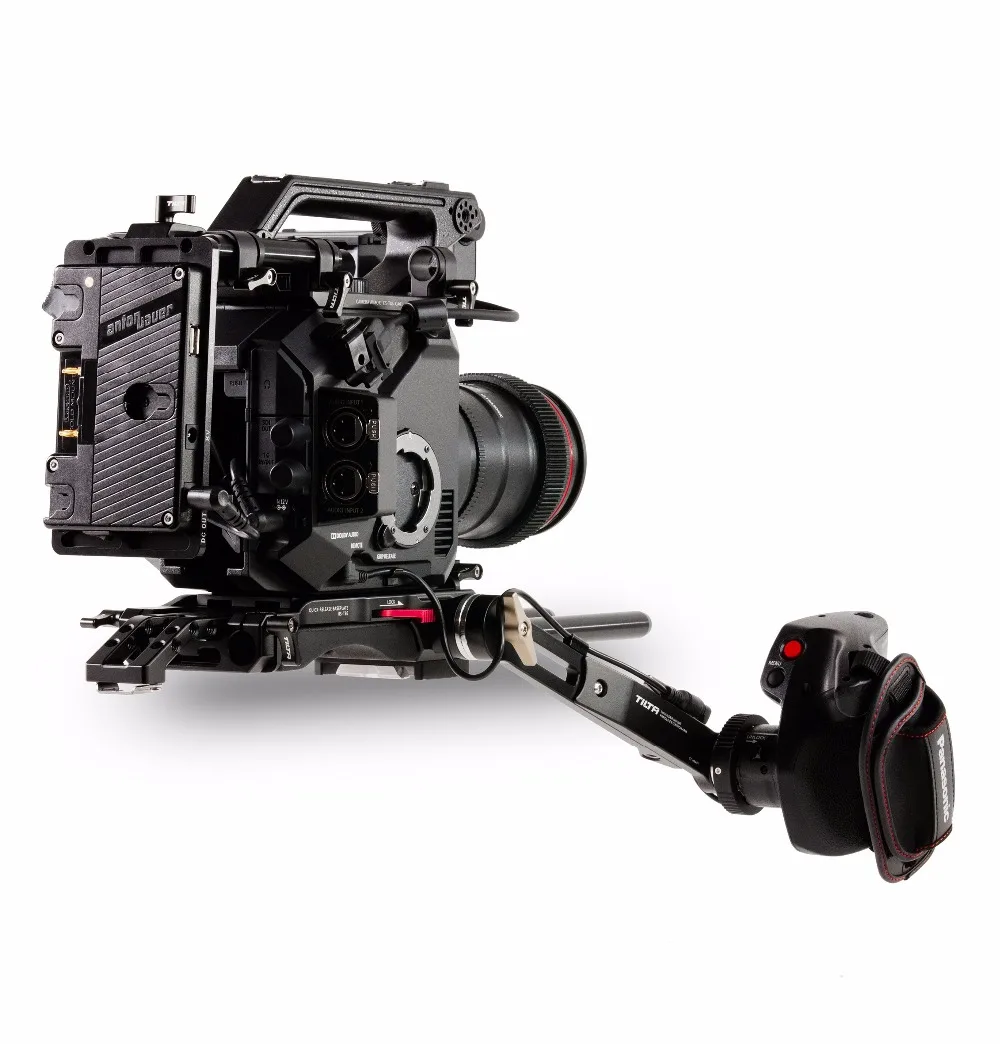 Tilta ES-T86-B Камера клетка для цифрового фотоаппарата Panasonic EVA1 ES-T86 с FF-T03 устройство непрерывного изменения фокусировки камеры и MB-T05 киносъемки с непрерывным изменением& V-Mount Питание Системы