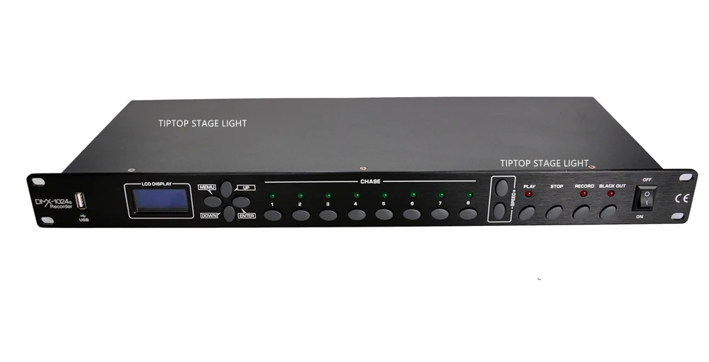 Gigertop TP D1369 1024 DMX рекордер автоматический (мульти цикл один) микрофон аудио и MIDI