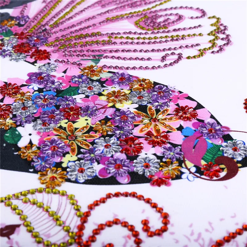 cartoon Needlework 5D Diy partial special shaped Diamond Painting Cross Stitch Butterfly Fairy girl Embroidery Pictures | Дом и сад