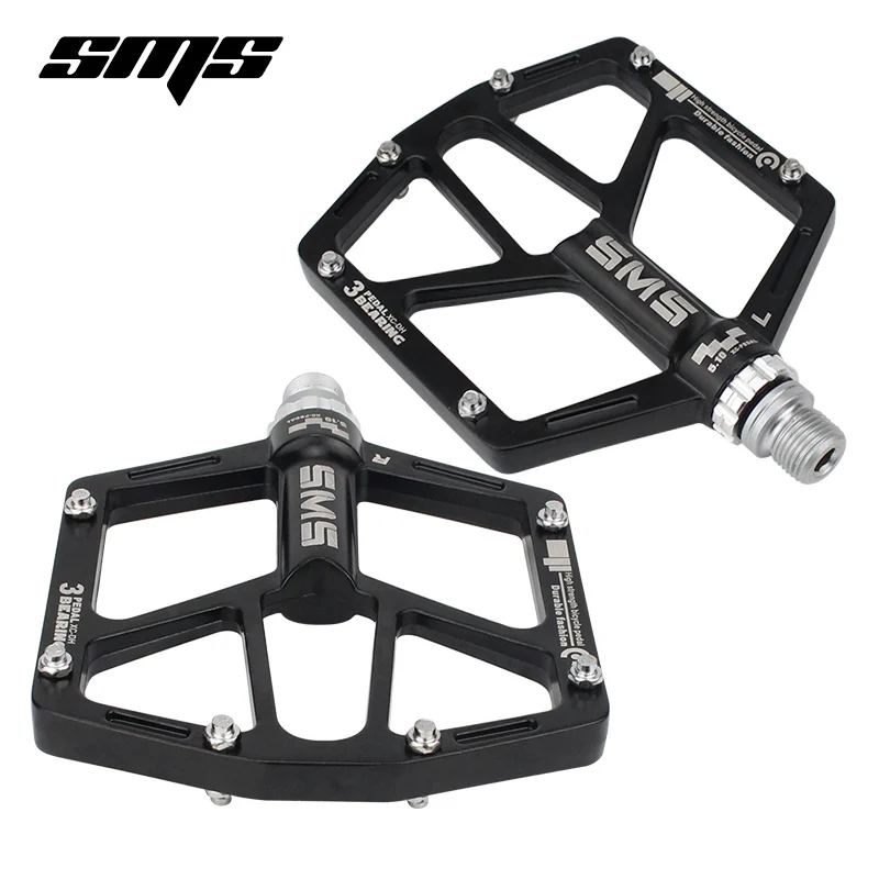 Супер широкие сверхлегкие велосипедные педали SMS для горного велосипеда из