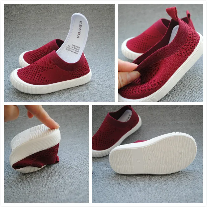 Kids Fly Knitting Casual red Shoes Running Sporting Children Outdoor E-69 Soft Breathable Comfortable Boys Girls | Детская одежда и