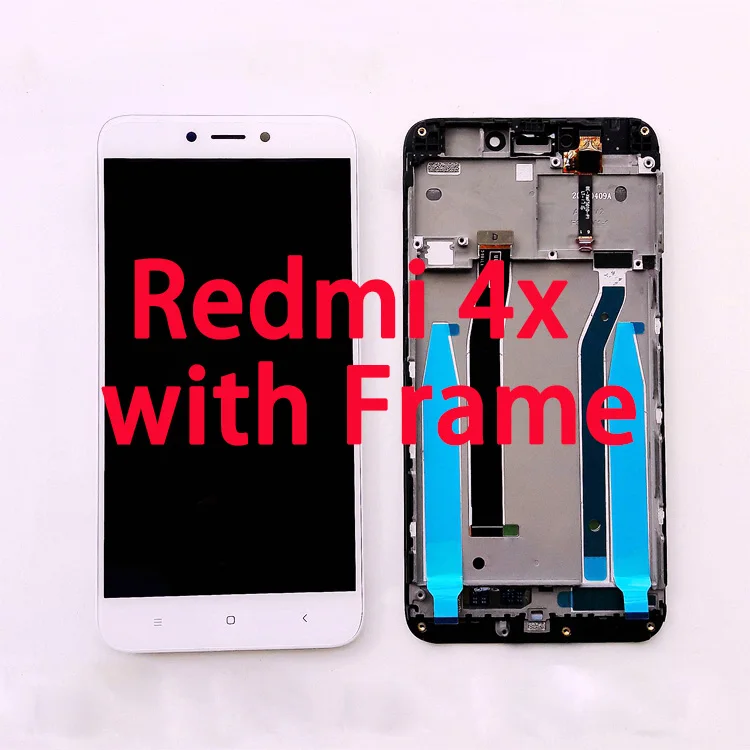 RYKKZ AAA качественный ЖК дисплей с сенсорным экраном и рамкой для Xiaomi Redmi 4X экран