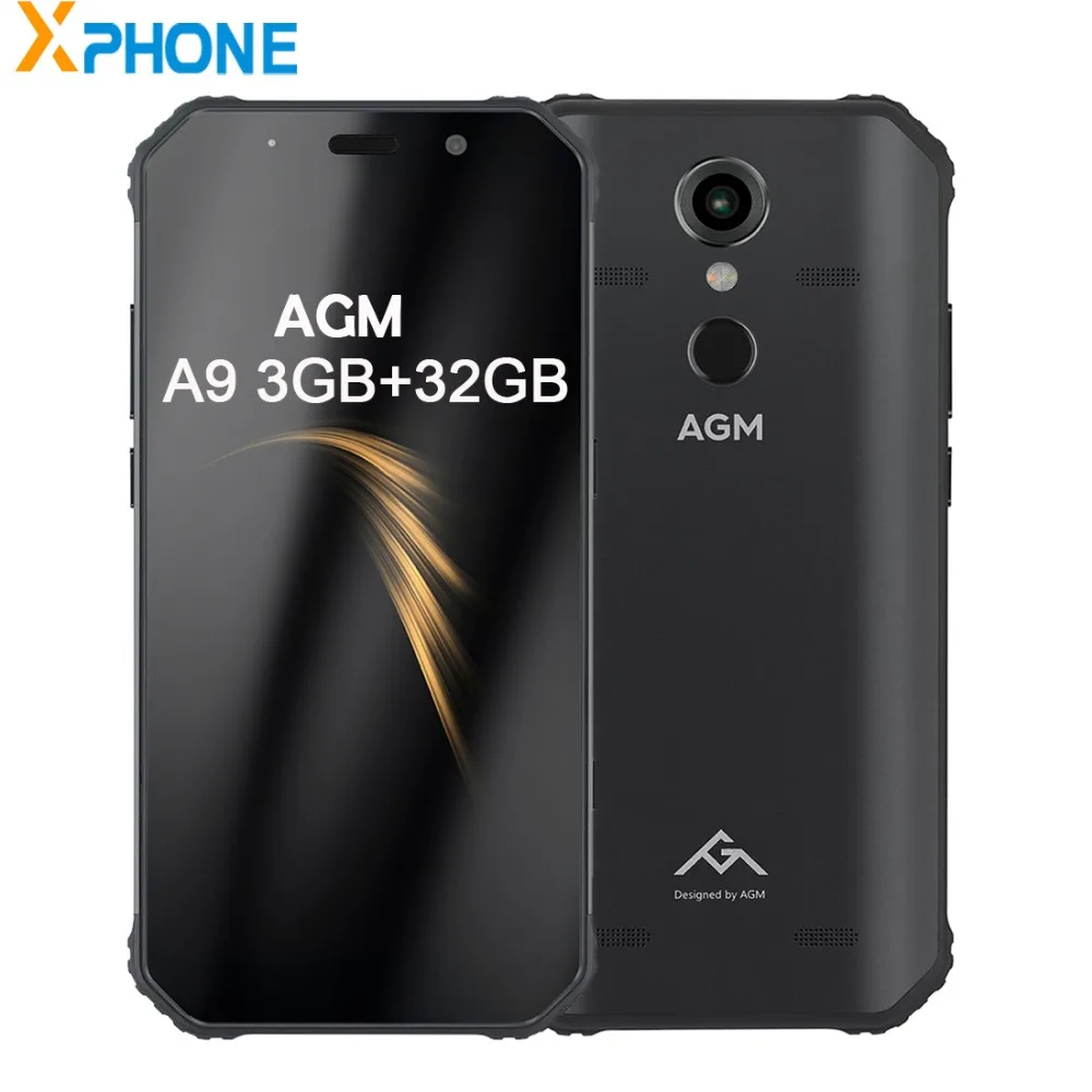 AGM A9 прочный телефон 3 ГБ 32 IP68 Водонепроницаемый отпечатков пальцев