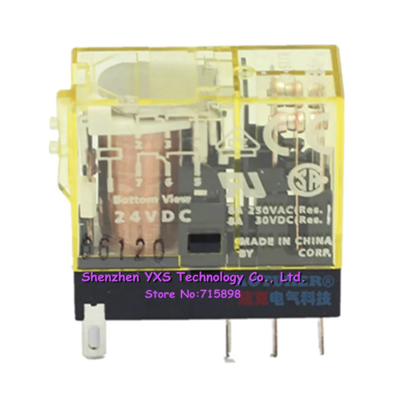 Rj2s cl d24 реле 8a rj2s D24 Управление Напряжение DC 24 В 8 Булавки 2 открыт закрыт|pin 2|pin 8pin pin |