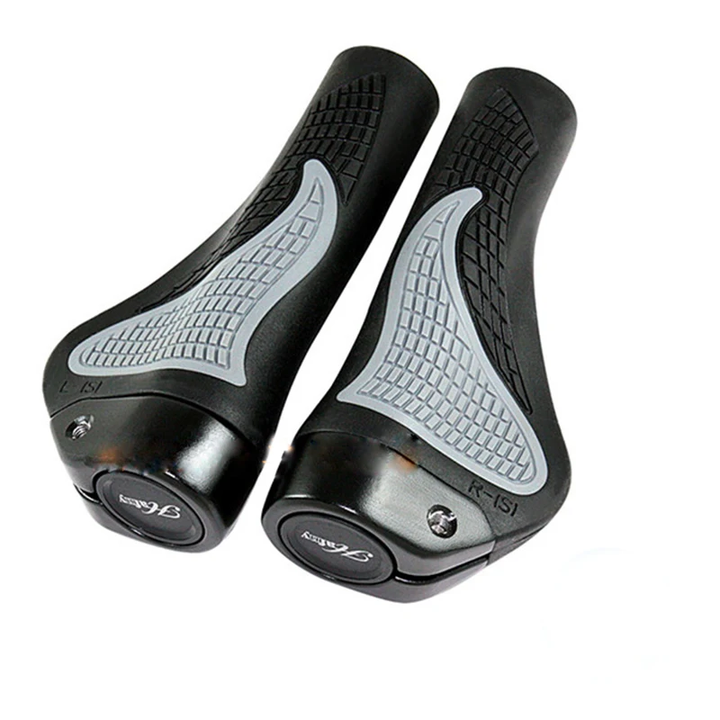 Aluminum Alloy Rubber Bicycle Grips Ends MTB Road Bike Handlebar Soft Handle Bar End Caps Lock on Cycling | Спорт и развлечения