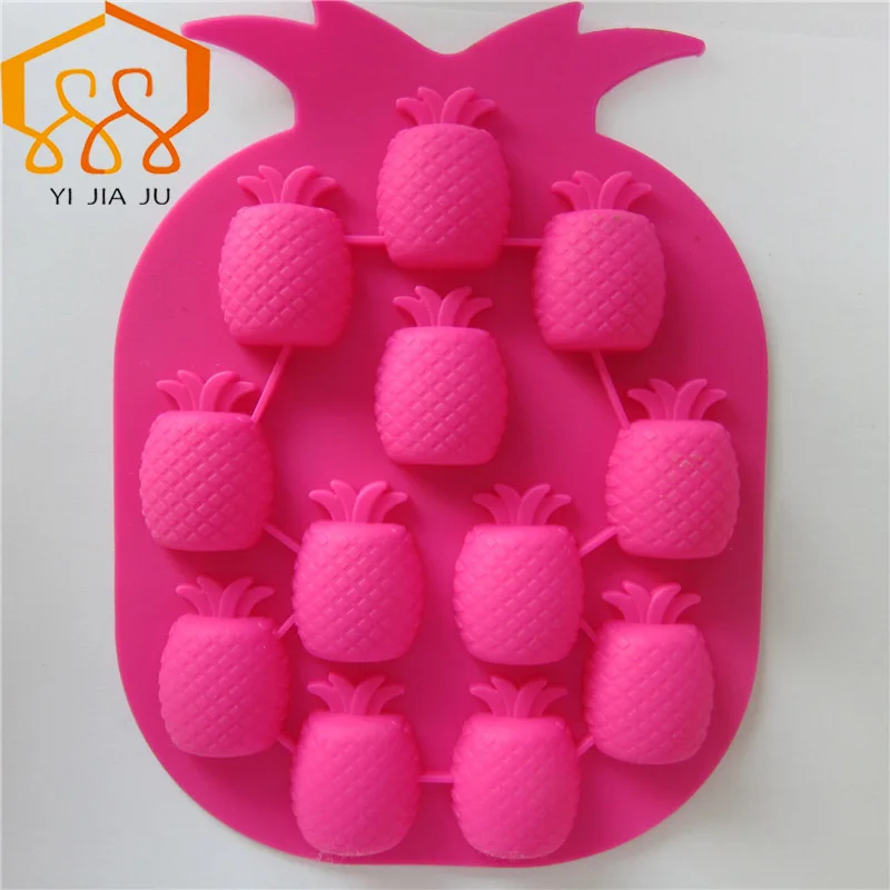 3D креативный ананас шоколадная ледяная решетка формы для выпечки силиконовая