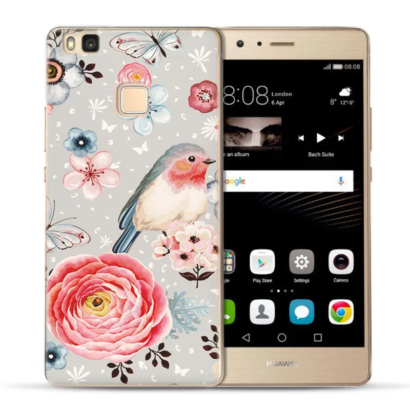 MLCRIYG мягкий чехол для телефона Huawei P9 Lite/P8 Lite/P10Lite красочный из ТПУ с цветочным