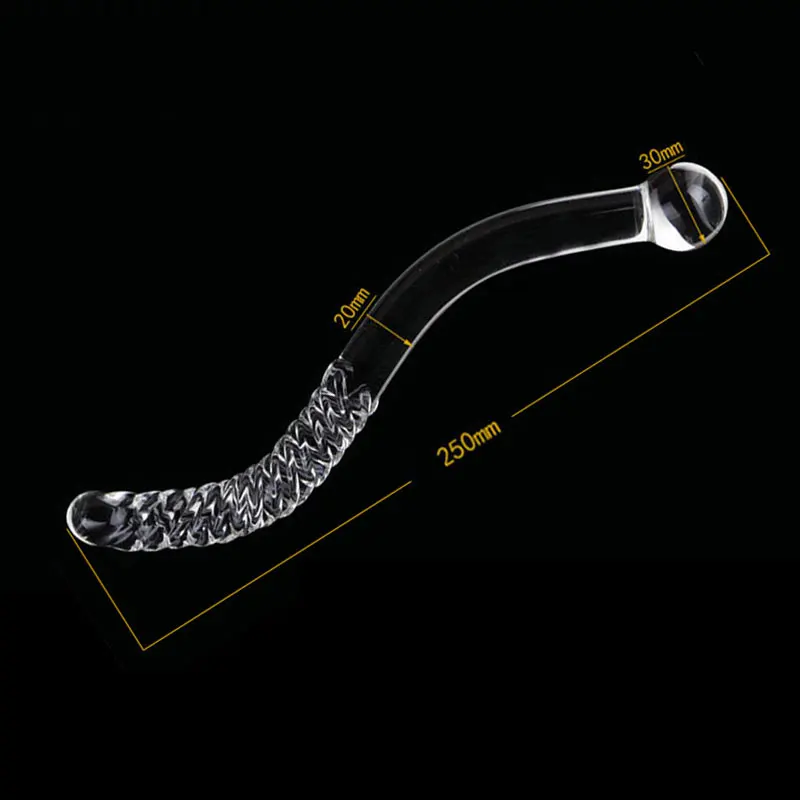 Новинка большая длинная искусственная Бриллиантовая стеклянная Анальная