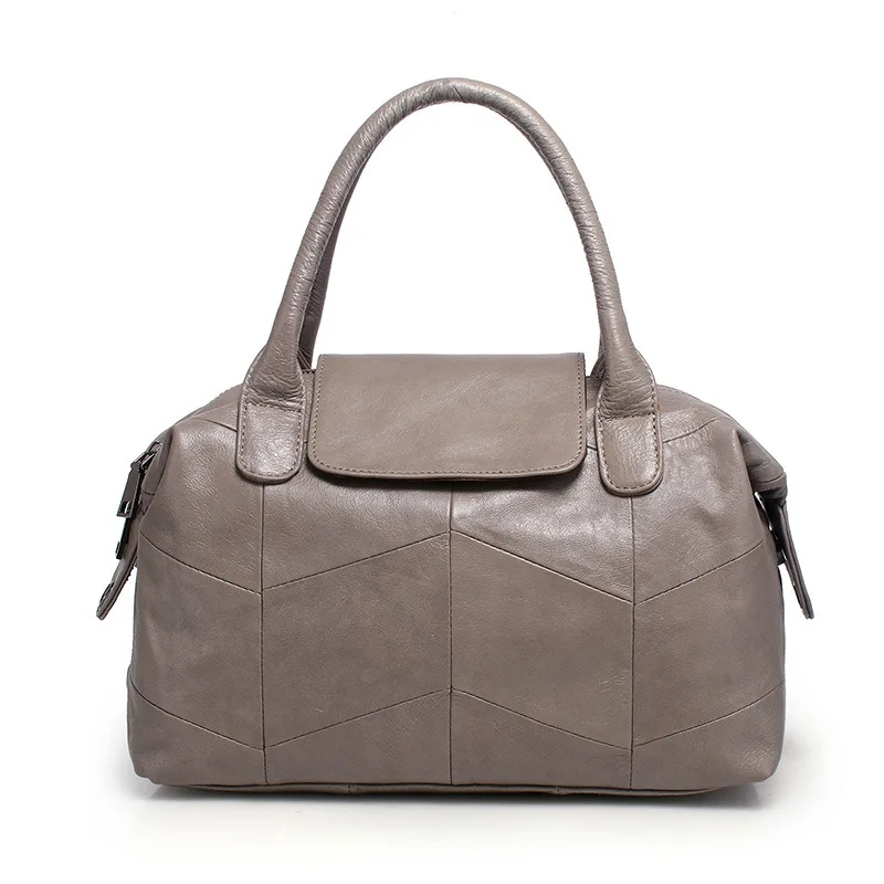 

Сумка-тоут Nesitu M8913 женская из натуральной кожи, Повседневная сумочка-мессенджер на плечо, черный серый красный синий