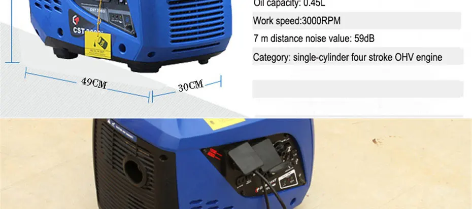 2000W 220V AC инвертор генератор, новая модель легкий портативный генератор для кемпинга, открытый генератор для пикника, R-80I