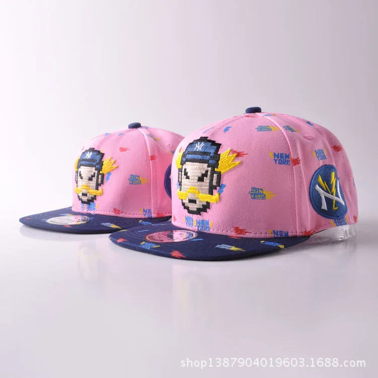 New Product Parent-child cap Korean Pattern Children Hats Baseball Cap Flat Hat Cartoon Robot Sun | Аксессуары для одежды