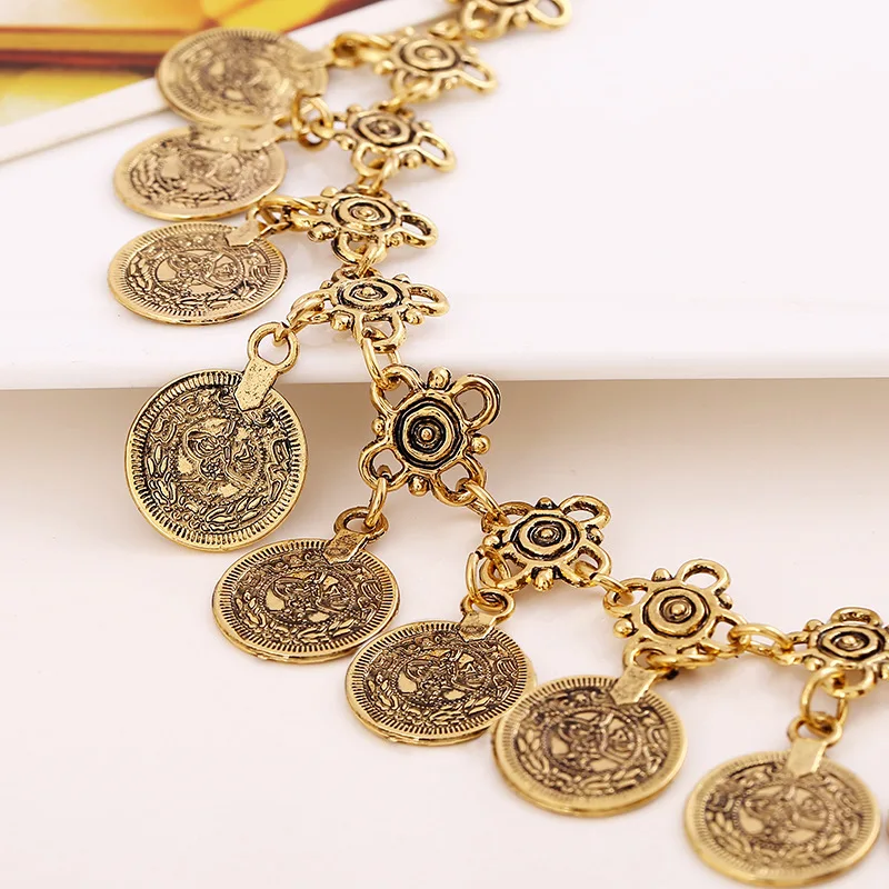 Женский браслет цепочка с подвеской в виде монеты|bracelet coin|bracelet fashionfashion bracelet |