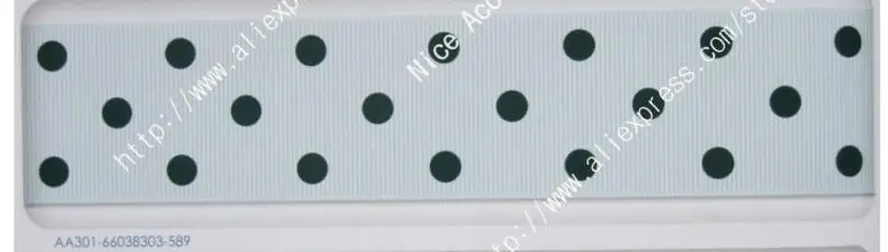 6 1-1/2 ''38 мм полиэстер горошек печатные корсажная лента пятна dotty ленты для волос аксессуары - Цвет: 6