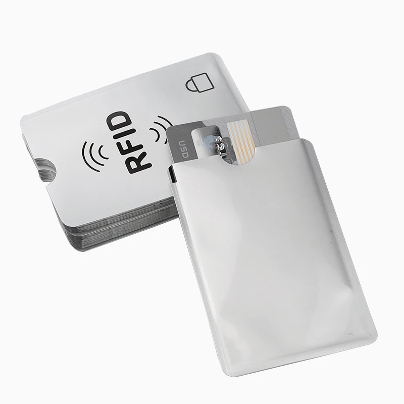 10 шт. Анти Rfid Блокировка ридер замок банк держатель для карт ID банковский чехол для Карт Rfid защита металлический кредитный держатель для карт Алюминий