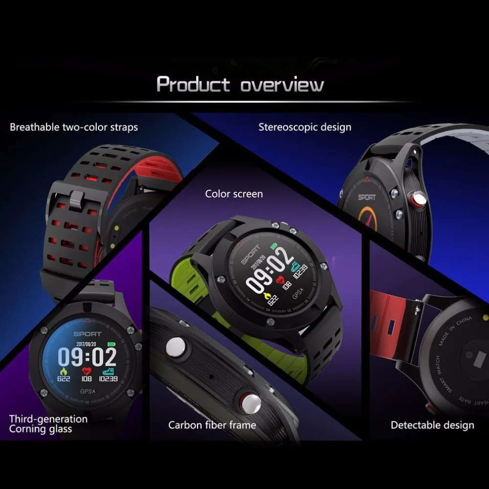 F5 gps OLED цветной дисплей Смарт часы альтиметр барометр термометр Bluetooth 4 2 Спорт на