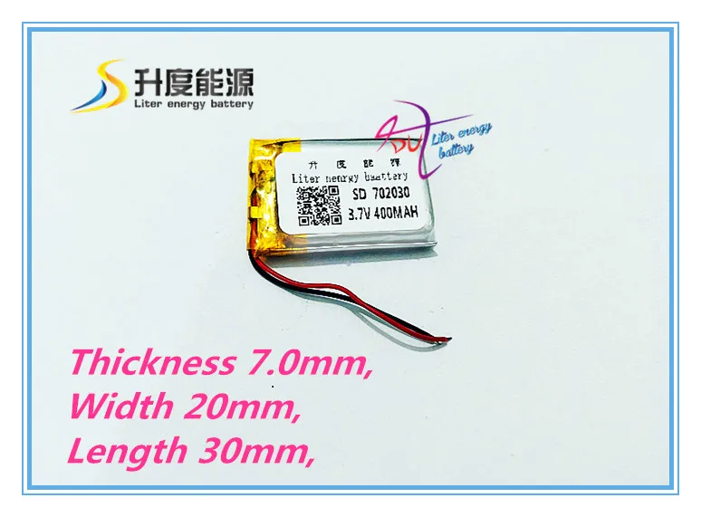Wholesale 072030 702030 3.7V 400mah Lithium polymer Battery with Protection Board For MP4 GSP Digital Products
Wholesale 072030 702030 3.7V 400mah Lithium polymer Battery with Protection Board For MP4 GSP Digital Products