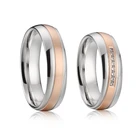 Женское и мужское обручальное кольцо с розами
