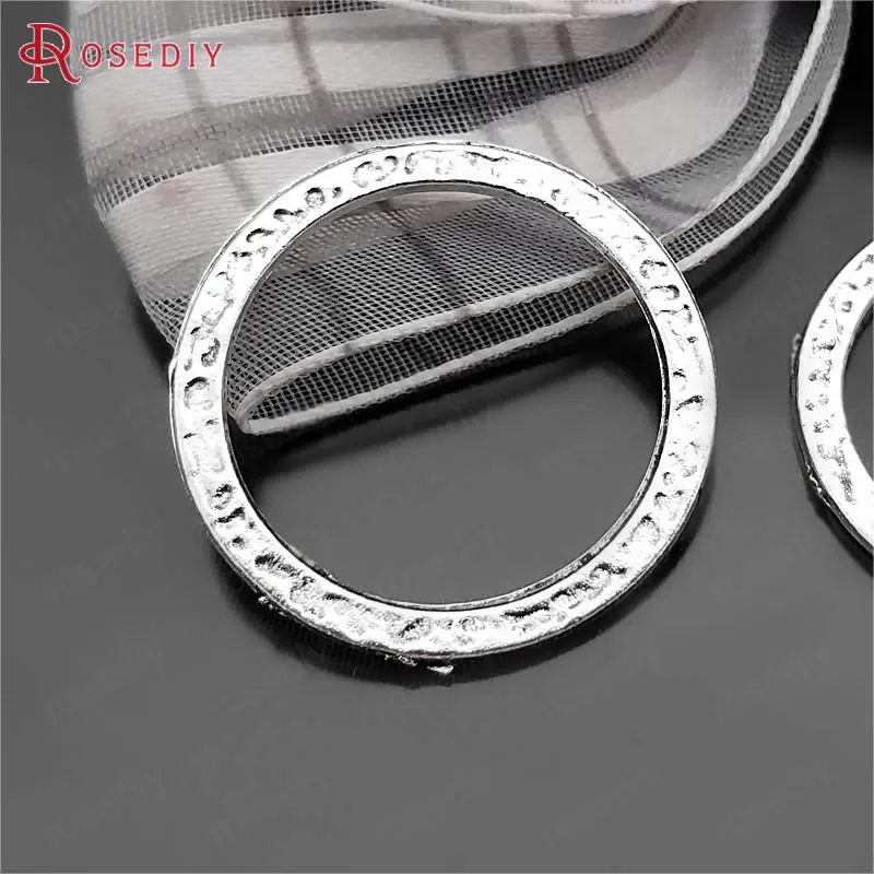 Antique Silver 30515) 30 шт 24,5 мм античное золото цвет цинковый сплав Круглые закрытые кольца соединить амулеты Diy ювелирных изделий Аксессуары оптом - Цвет: Antique Silver