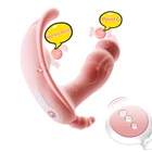 Вибратор-бабочка для женщин, фаллоимитатор-вибратор для ношения в трусиках, для стимуляции точки G и клитора, с беспроводным дистанционным управлением