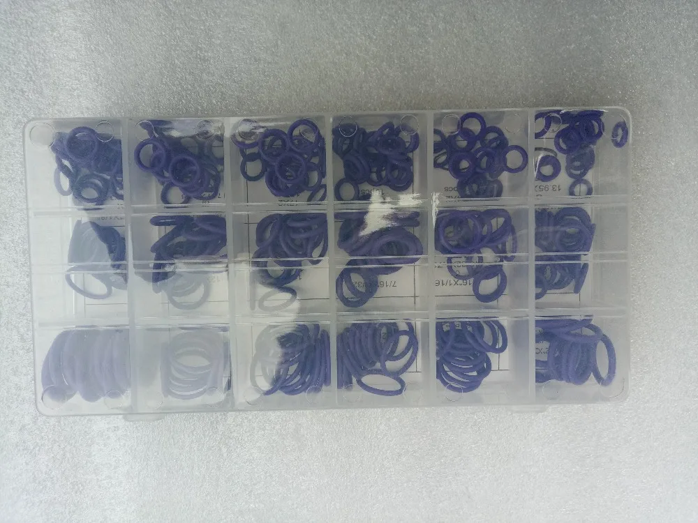 Новинка 270 шт./R134a R12 ассортимент резиновых уплотнительных колец для