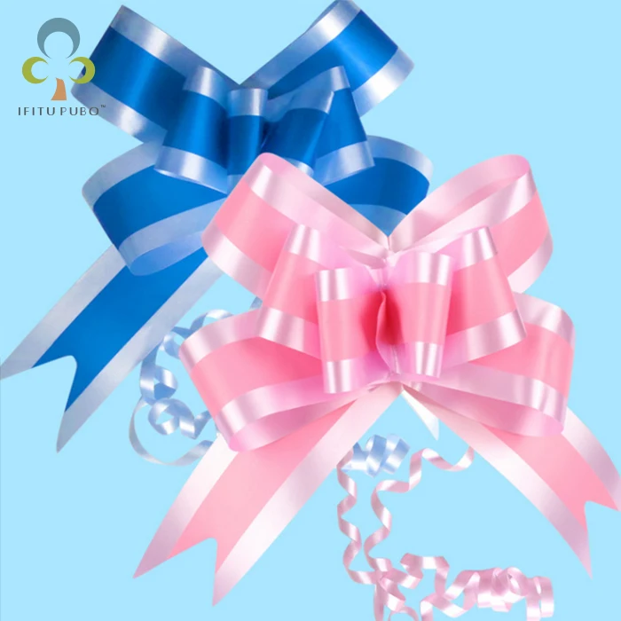 Банты из органзы 2 цвета 10 шт./лот/лот|pull bow ribbon|organza pull bows ribbonpull ribbon wedding |