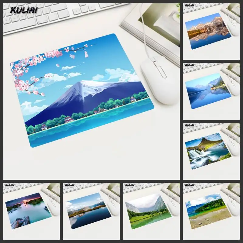 

Красивый ландшафтный Коврик для мыши XGZ 22x1 8, маленький коврик для дома, офиса, ноутбука, игр, резиновый коврик для мыши, настольный игровой ко...