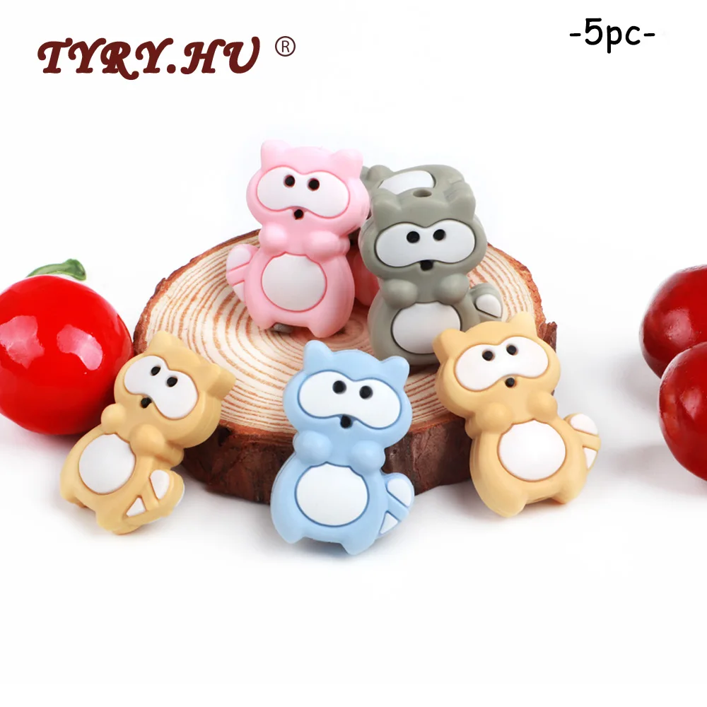 5 шт. силиконовые бусины прорезыватели для зубов|Детские прорезыватели| |