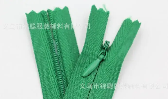 green 20, 28, 35, 40, 45, 50, 60 см, белый, черный, темно-синий, 3#, нейлон, невидимые молнии, змеевик, портной, для шитья, ручной работы, аксессуары для одежды A10 - Цвет: green