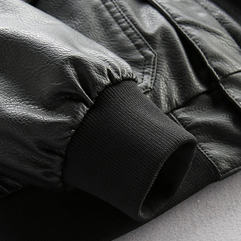 

Air Force Pilot Mens Leather Jackets XXXL Plus Indian Embroidery Motorcycle Leather Jacket Coats US Style Overcoats Winter A259