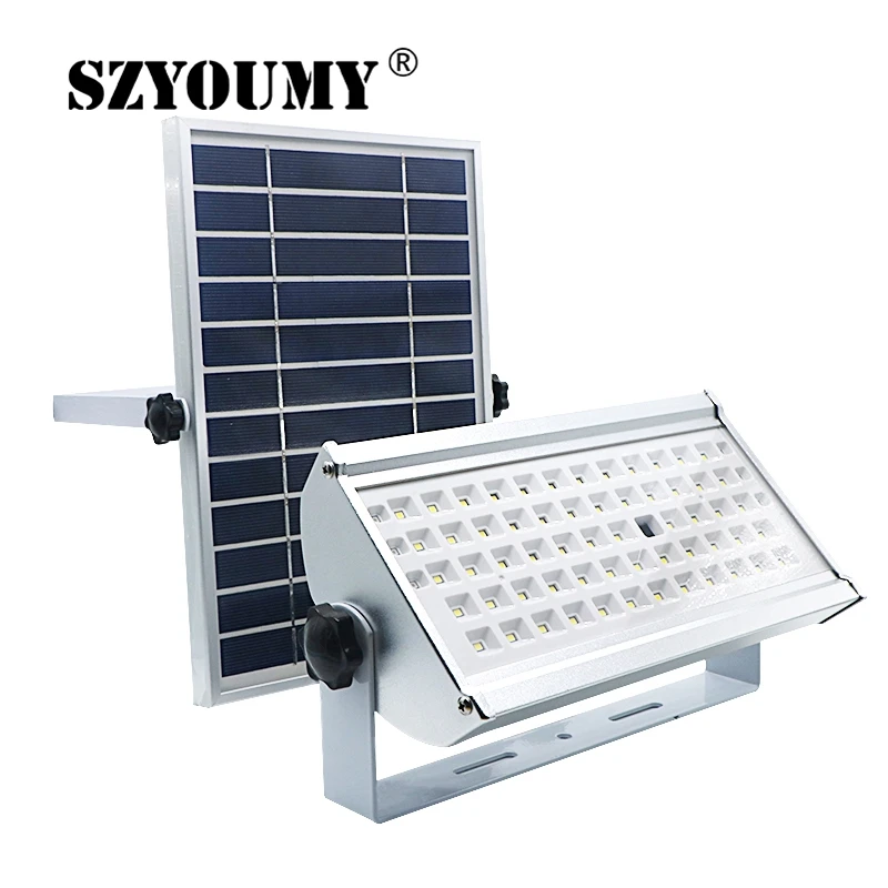 SZYOUMY 65LED микроволновый радар датчик 1500лм Солнечный Прожектор IP65 наружная уличная