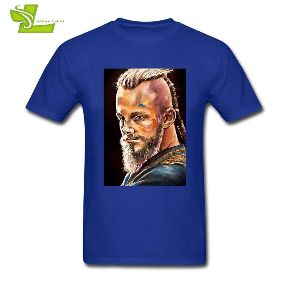 Ragnar Lothbrok T Shirt Man Short Sleeve 100% Cotton Tee Male New Coming Tshirt Casual Loose Teenage Vikings Negan | Мужская одежда