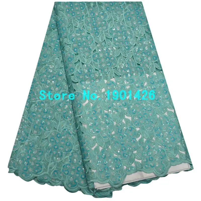 Latest African Hand cut Swiss Voile Lace Fabric High Quality Double Organza In Switzerland With Full Sequins XY3733 | Дом и сад