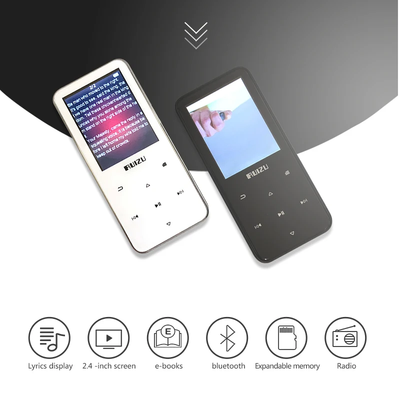 Новый MP3-плеер RUIZU D10 с Usb 8 ГБ 16 2 4 дюйма HD цветной экран высокое качество видео