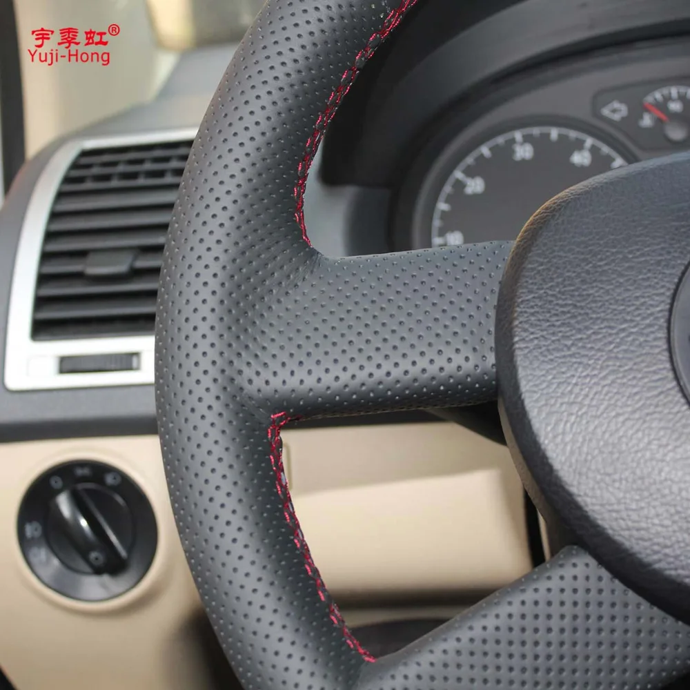 Чехол Yuji Hong из натуральной коровьей кожи с верхним слоем для Volkswagen VW Polo 2004 2007