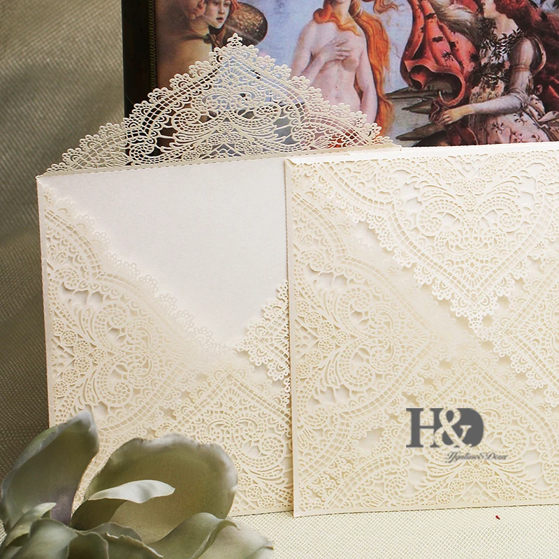 48PC/lot Crown Laser Wedding Invitation Party Table Name Place Cards Candy Boxes Birthday Card | Дом и сад