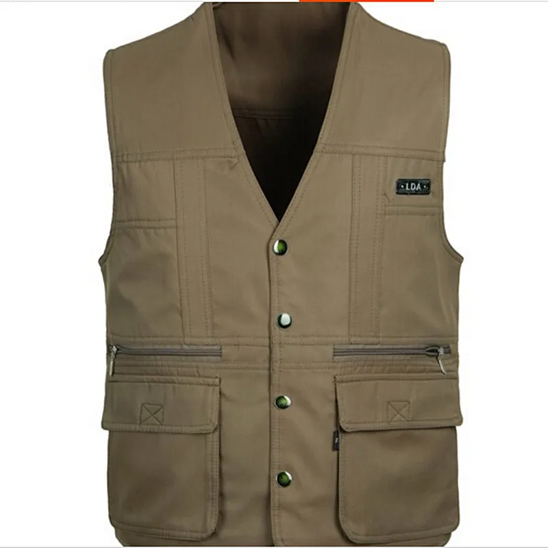 PLUS SIZE tactical Vest Men 2018 New Arrival Multi-pockets Photography Cameraman casual Dad ma3 sleeveless jacket | Мужская одежда