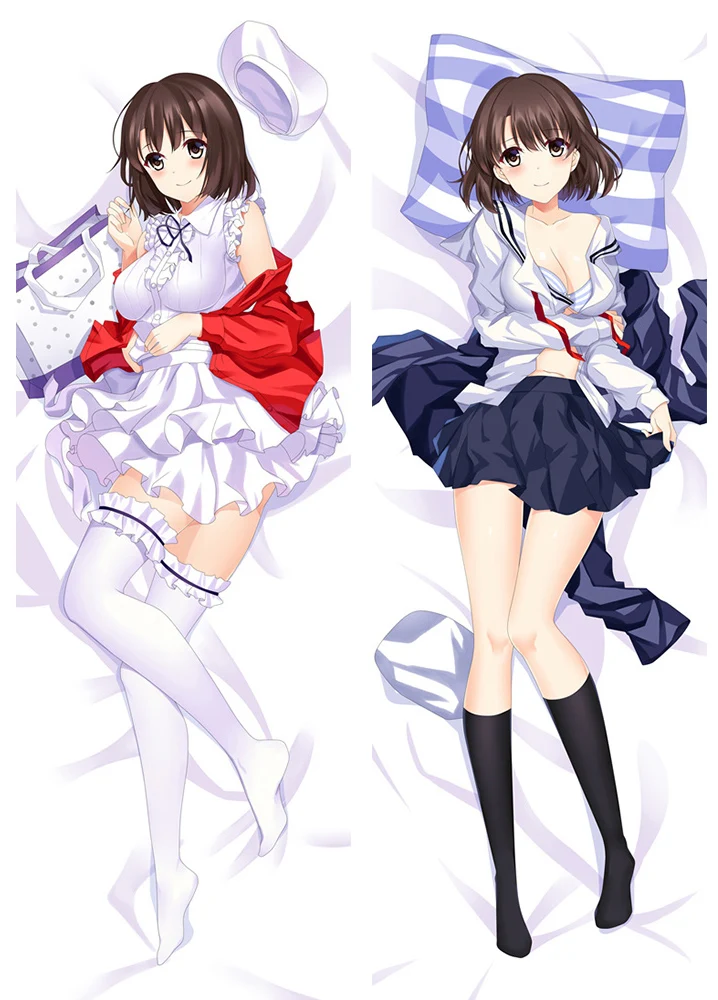 Saenai Heroine no Sodatekata Megumi Kato японское аниме наволочка для подушки Чехол обнимающее