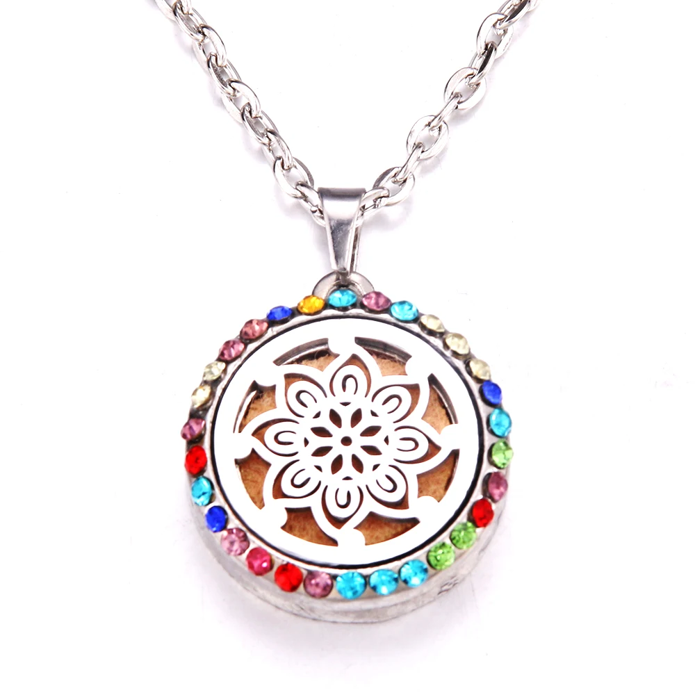 

Colorful zircon windmill Essential Oil Aroma Diffuser Necklace Owl cat cute animal series Perfume Lockets Pendant Necklace