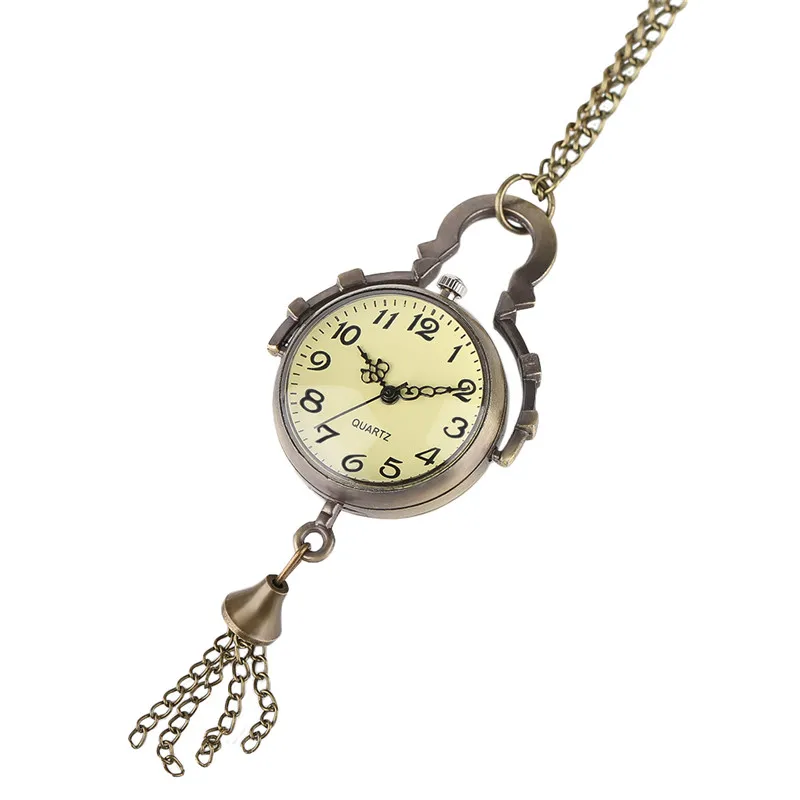 

Bronze Dragon Watces Men Women Quartz Pocket Watch Antique Style Unisex Steampunk Stereo Carve Patterns Necklace Pendant Clocks